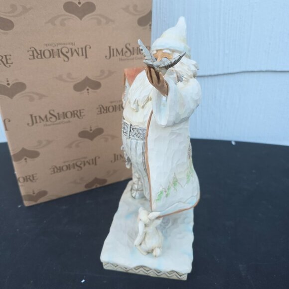 Jim Shore 2017 "White Woodland Winter" Santa , #4058735 Heartwood Creek - Picture 3 of 11